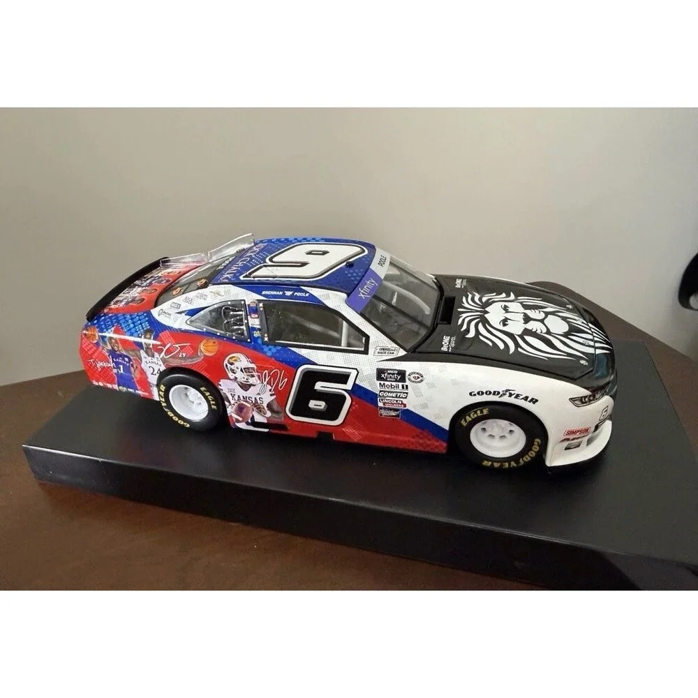 Brennan Poole 2023 1/24 Rock Chalk Kansas Jayhawks BeOne Sports NASCAR Diecast